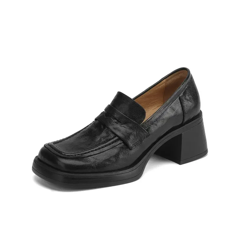 2025 Spring New Genuine Leather Loafers Women Pumps Shoes Heavy-bottomed Platform 6cm High Heels
2025 Spring New Genuine Leather Loafers Women Pumps Shoes Heavy-bottomed Platform 6cm High Heels