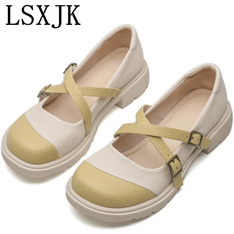 LSXJK Single Shoes Women 2022 Spring Autumn Mary Jane Single Shoes Thick Sole Fairy Wind Shallows Gentle Soft Sole Leather Shoes
LSXJK Single Shoes Women 2022 Spring Autumn Mary Jane Single Shoes Thick Sole Fairy Wind Shallows Gentle Soft Sole Leather Shoes