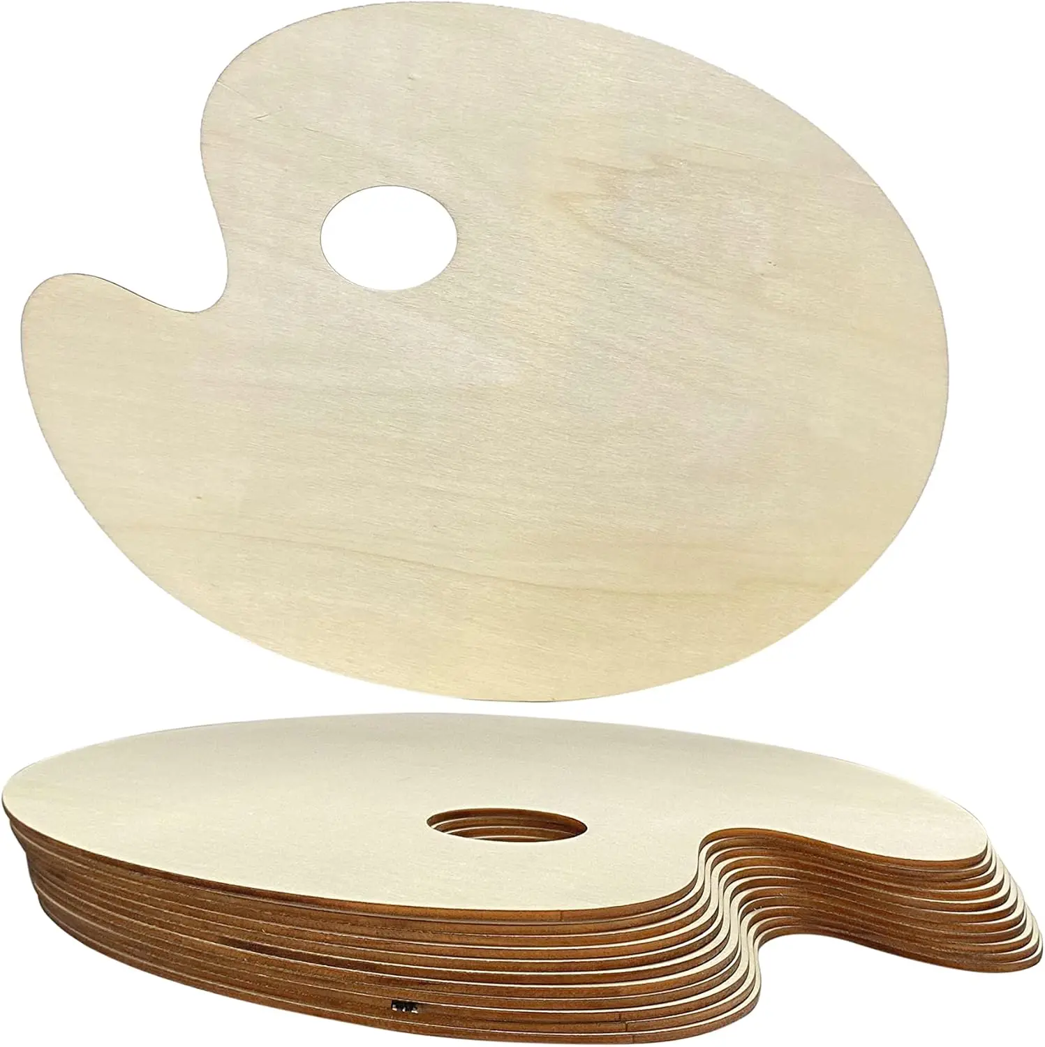 12 Pack Unfinished Wooden Oval Painting Palettes 12x9 inch for Crafts
12 Pack Unfinished Wooden Oval Painting Palettes 12x9 inch for Crafts