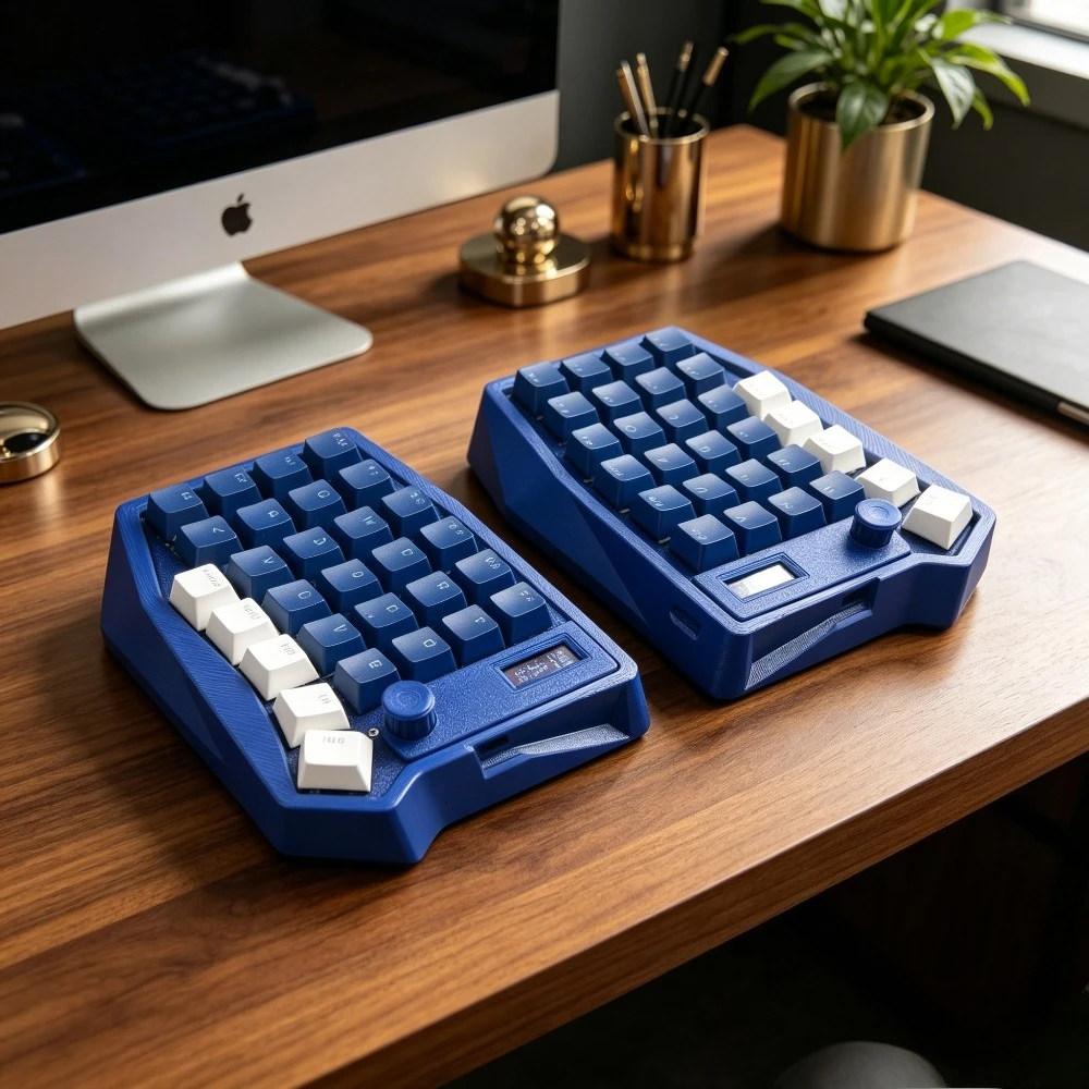 New Bluetooth Sofle Split Keyboard 5Joystick Wired Dual-mode HotSwap Left Hand Knob Right Hand Mechanical Keyboard GameAccessory
New Bluetooth Sofle Split Keyboard 5Joystick Wired Dual-mode HotSwap Left Hand Knob Right Hand Mechanical Keyboard GameAccessory