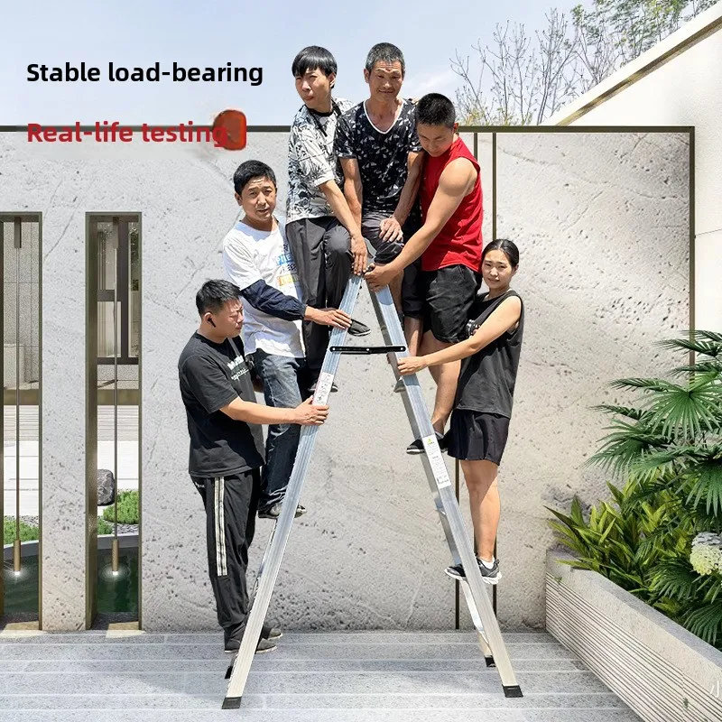 Firm Thickened aluminum alloy ladder Household unstacking herringbone ladder Folding ladder Telescopic ladder sturdy and durable
Firm Thickened aluminum alloy ladder Household unstacking herringbone ladder Folding ladder Telescopic ladder sturdy and durable
