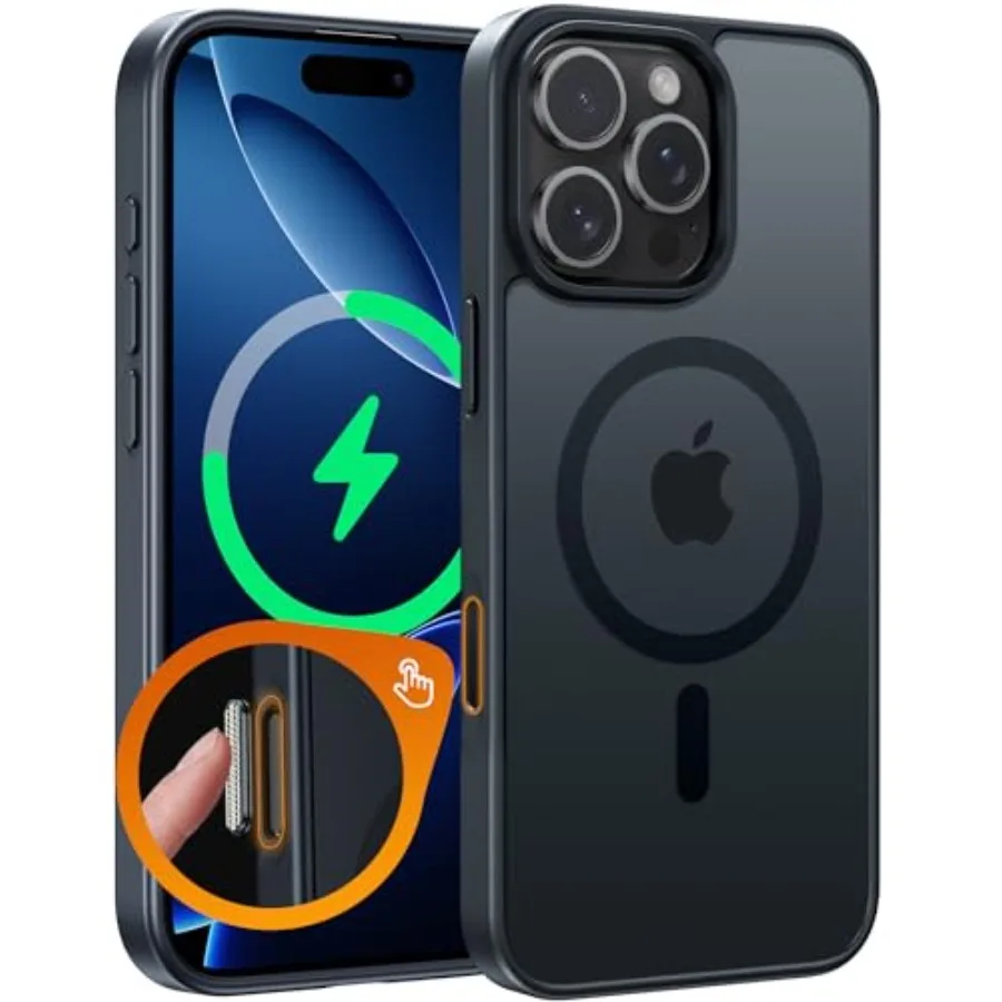for iPhone 16 Pro Case: Magnetic Matte Translucent Military Grade Drop Protective Phone Case Shockproof Thin Rugged Durable Pro
for iPhone 16 Pro Case: Magnetic Matte Translucent Military Grade Drop Protective Phone Case Shockproof Thin Rugged Durable Pro