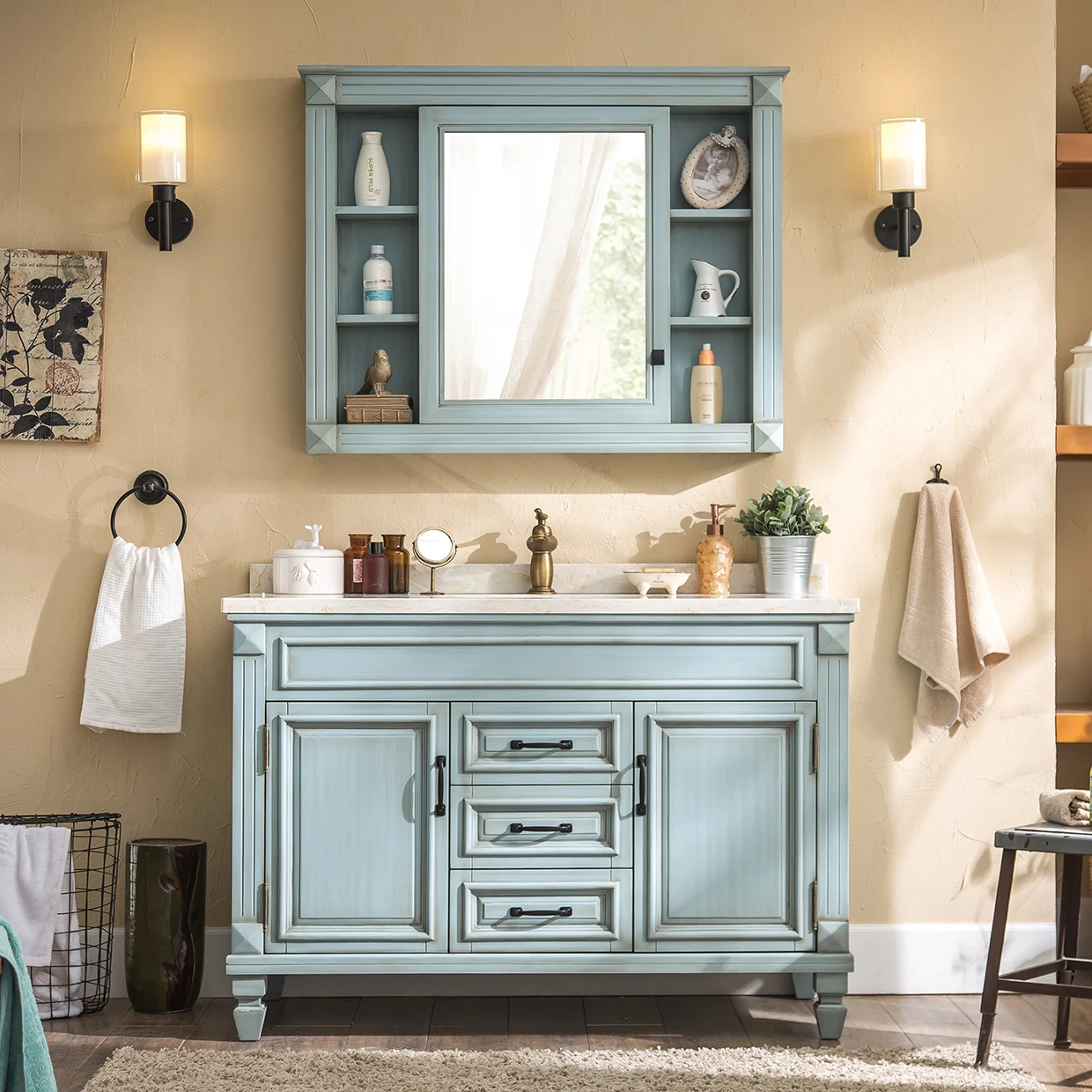 !@Floating Vanity Modern American Style Oak Wood Floor Standing Bathroom Vanity Furniture Sets Bathroom Cabinet With Mirror
!@Floating Vanity Modern American Style Oak Wood Floor Standing Bathroom Vanity Furniture Sets Bathroom Cabinet With Mirror