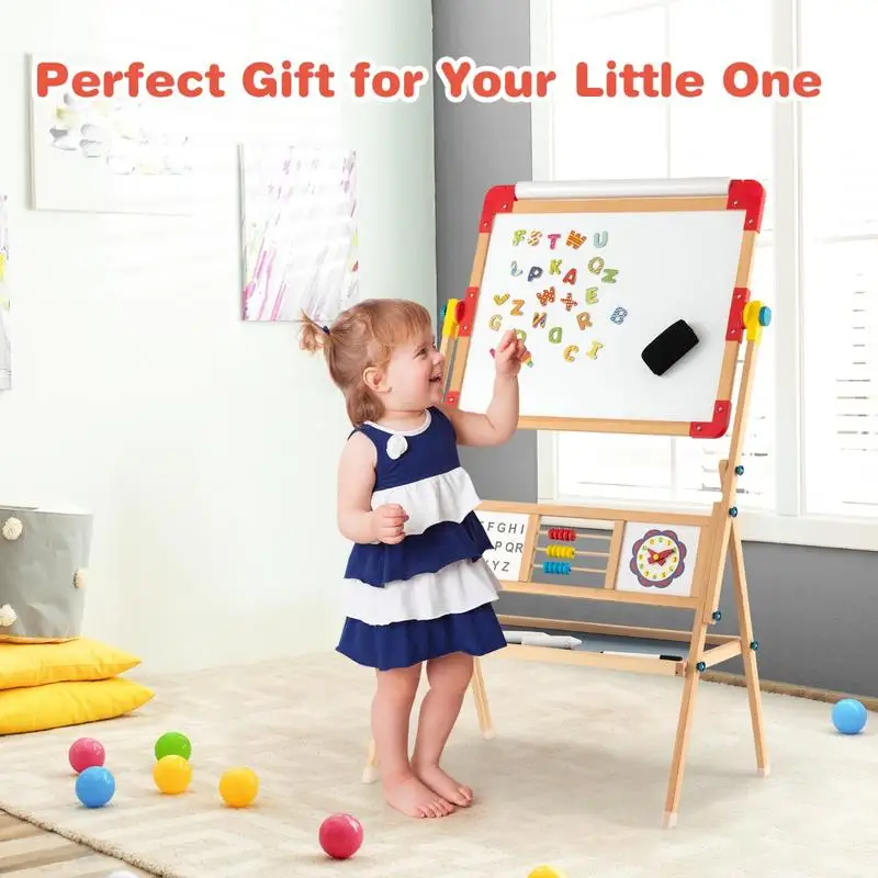 3-in-1 Wooden Art Easel for Kids with Drawing Paper Roll
3-in-1 Wooden Art Easel for Kids with Drawing Paper Roll