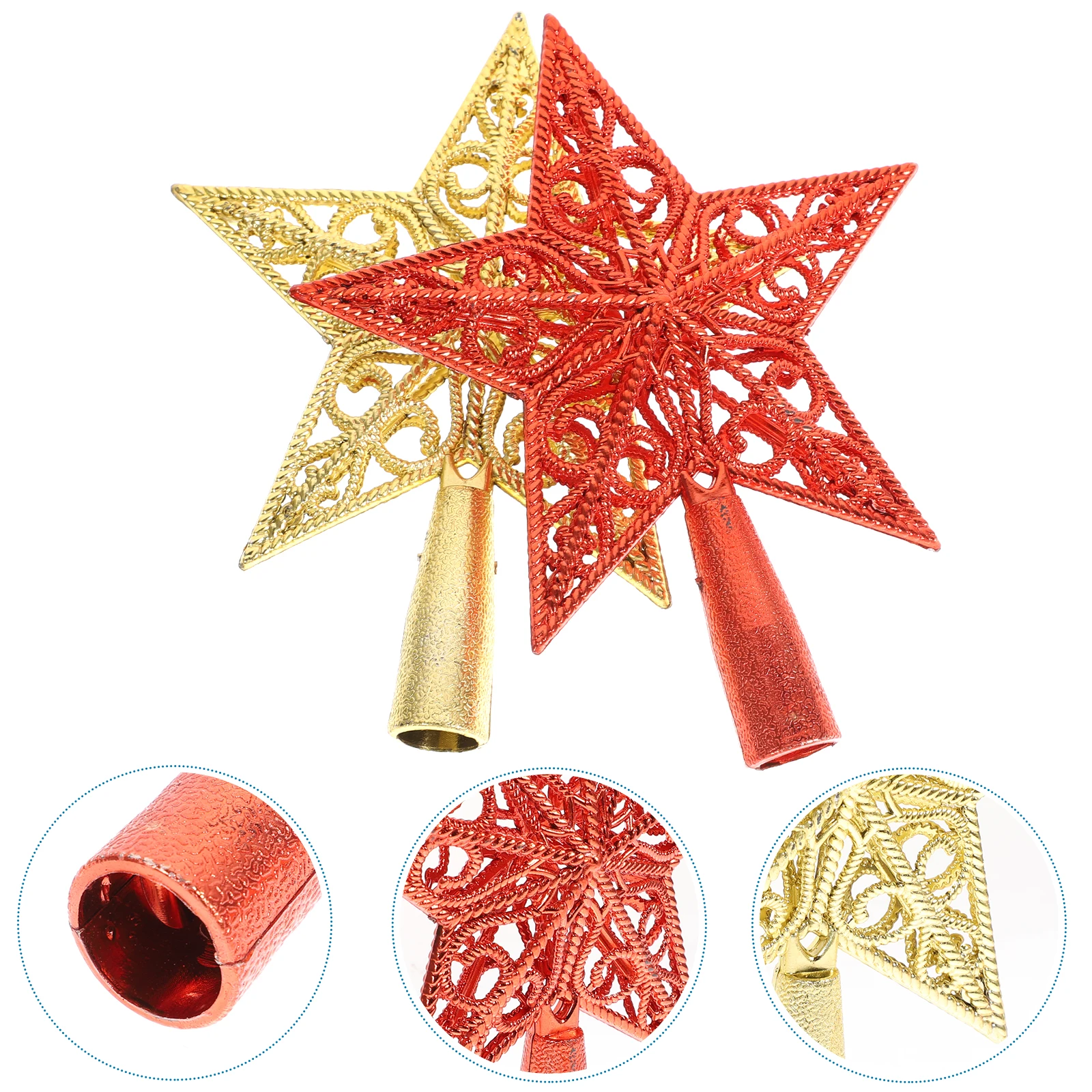 2Pcs Christmas Tree Star naments Plastic Decoration for Home Office Party Festive Atmosphere Christmas Tree Topper
2Pcs Christmas Tree Star naments Plastic Decoration for Home Office Party Festive Atmosphere Christmas Tree Topper