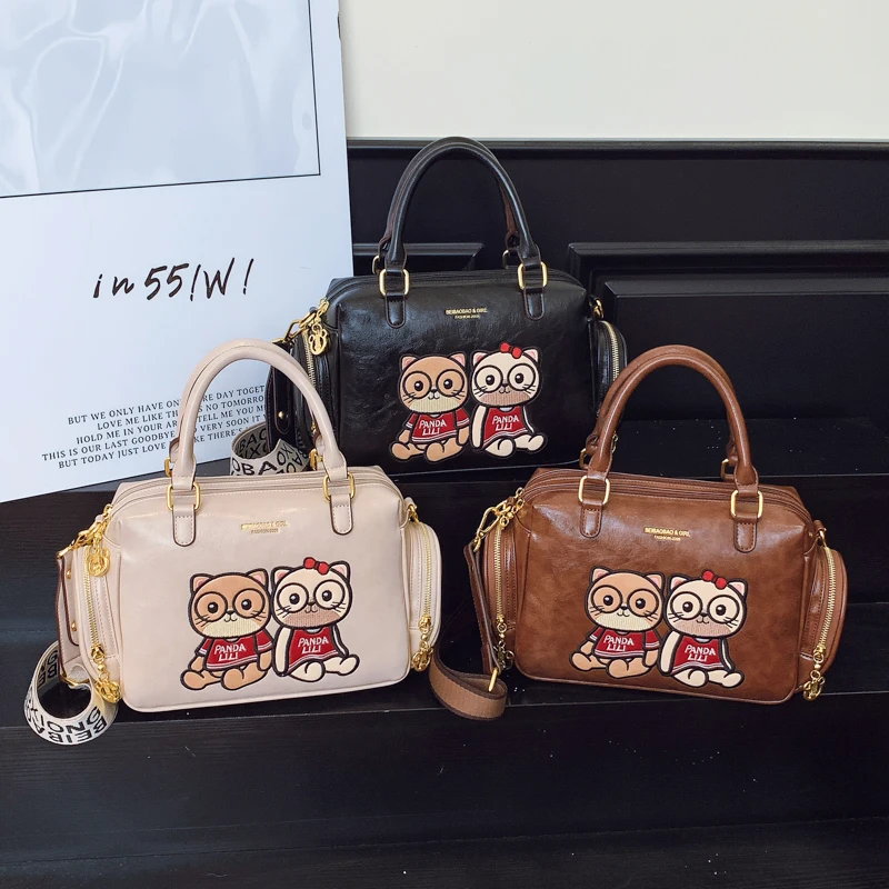 Новинка 2024 года, модная сумка через плечо с героями мультфильмов, универсальная женская сумка через плечо большой вместимости, черные, бежевые сумки цвета хаки для женщин
Новинка 2024 года, модная сумка через плечо с героями мультфильмов, универсальная женская сумка через плечо большой вместимости, черные, бежевые сумки цвета хаки для женщин