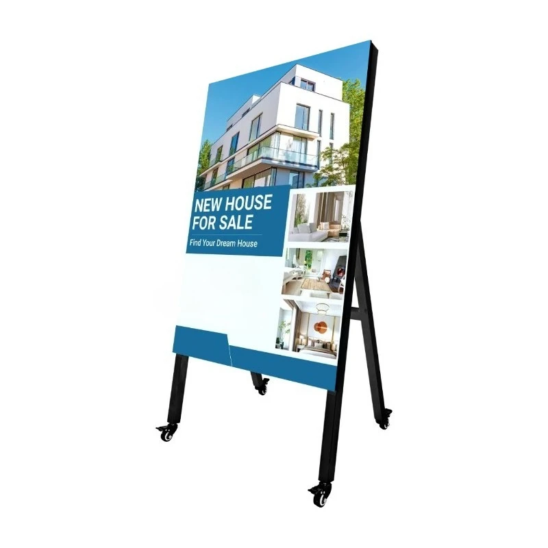 Outdoor LED mobile advertising machine, vertical poster electronic screen
Outdoor LED mobile advertising machine, vertical poster electronic screen