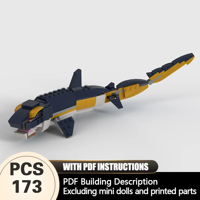 Creators Animal Series Model MOC Building Bricks Cat Shark Modular Technology Gifts Holiday Assemble Children Toys Suit
Creators Animal Series Model MOC Building Bricks Cat Shark Modular Technology Gifts Holiday Assemble Children Toys Suit