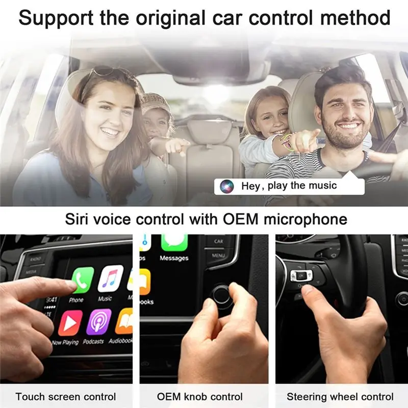 Беспроводной адаптер ABAI CarPlay для автомобиля, AI BOX для Android Auto, CarPlay-донгл, подключение Plug&Play, 5G WiFi, A
Беспроводной адаптер ABAI CarPlay для автомобиля, AI BOX для Android Auto, CarPlay-донгл, подключение Plug&Play, 5G WiFi, A