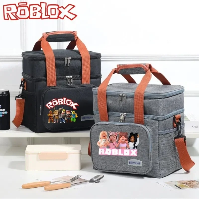 Anime Double-layer Bento Bags Roblox Creative Cartoon Printed Insulated Bag, Ice Bag, Outdoor Bag, Student Supplies
Anime Double-layer Bento Bags Roblox Creative Cartoon Printed Insulated Bag, Ice Bag, Outdoor Bag, Student Supplies
