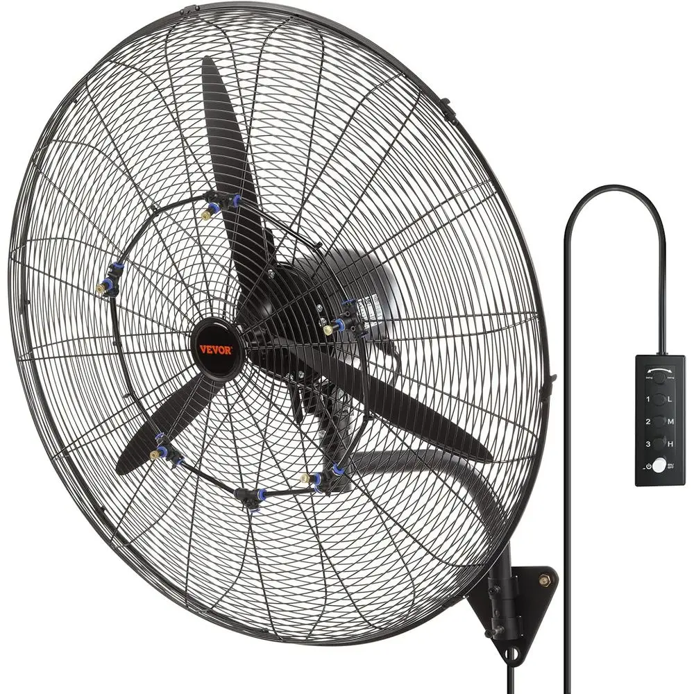 30 Inch Wall-Mount Misting an, 3-speed IP44 Waterproo Oscillating, Max. 9500 CM Wall Mounted an or Outdoor, Commercial, Resident
30 Inch Wall-Mount Misting an, 3-speed IP44 Waterproo Oscillating, Max. 9500 CM Wall Mounted an or Outdoor, Commercial, Resident