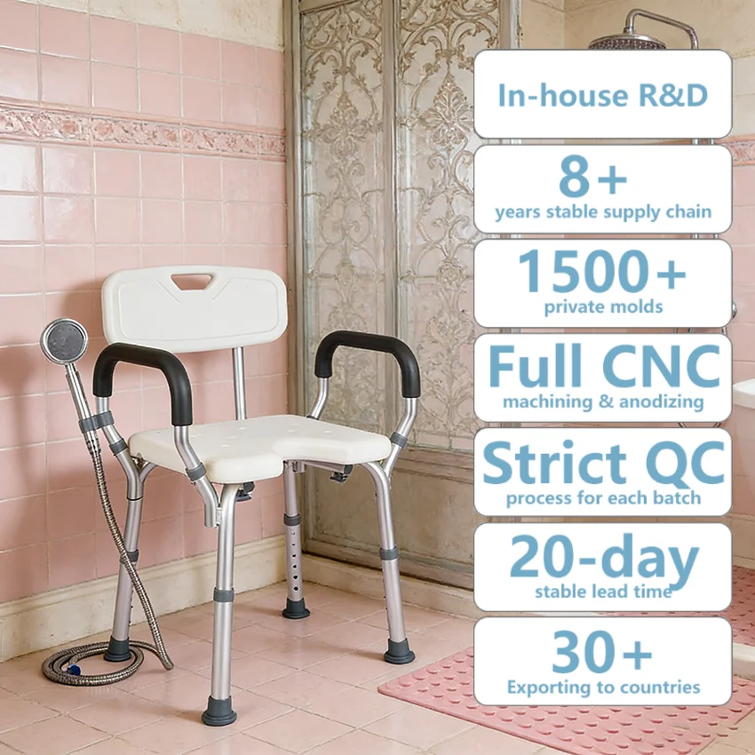 Simplywalk Aluminum Alloy 200KG Bath Shower Chair Large Toilet Rehabilitation Therapy UKCA Distributor Program
Simplywalk Aluminum Alloy 200KG Bath Shower Chair Large Toilet Rehabilitation Therapy UKCA Distributor Program