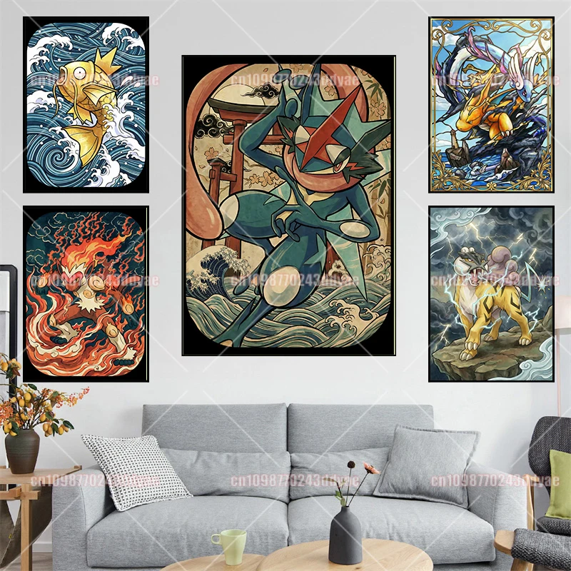 Classic Canvas Wall Art Anime Poster Aesthetic Pokemon Pikachu Painting Home Best Gift Hanging Gift Cartoon Character
Classic Canvas Wall Art Anime Poster Aesthetic Pokemon Pikachu Painting Home Best Gift Hanging Gift Cartoon Character
