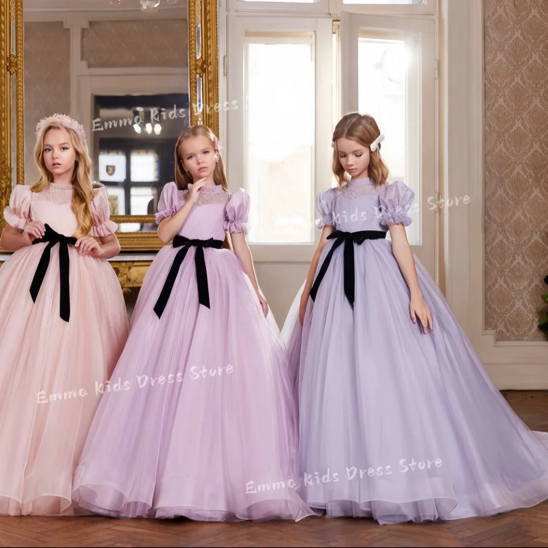 DROIS Custom Elegant Long Tulle Prom Dress Flower Girl Dress with Puff Sleeves/Bow
DROIS Custom Elegant Long Tulle Prom Dress Flower Girl Dress with Puff Sleeves/Bow