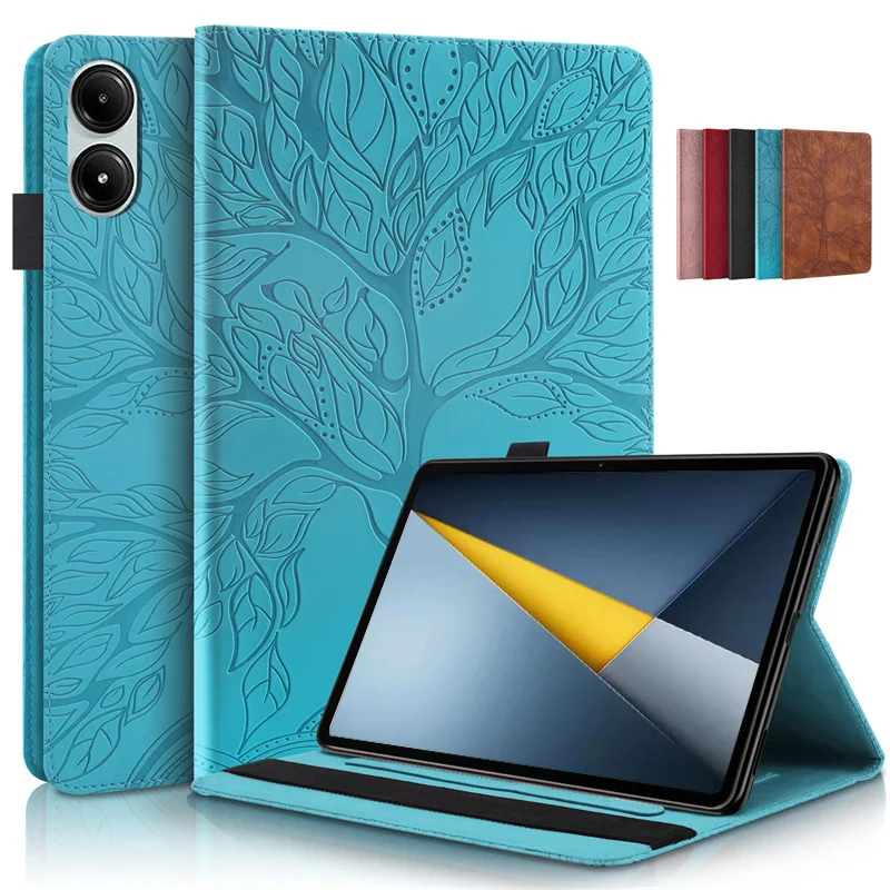 Чехол-книжка для планшета Poco Pad M1 12.1 дюйма с тиснением в виде дерева, подставкой и отделениями для карт для Xiaomi Poco Pad M1 12.1 дюйма
Чехол-книжка для планшета Poco Pad M1 12.1 дюйма с тиснением в виде дерева, подставкой и отделениями для карт для Xiaomi Poco Pad M1 12.1 дюйма