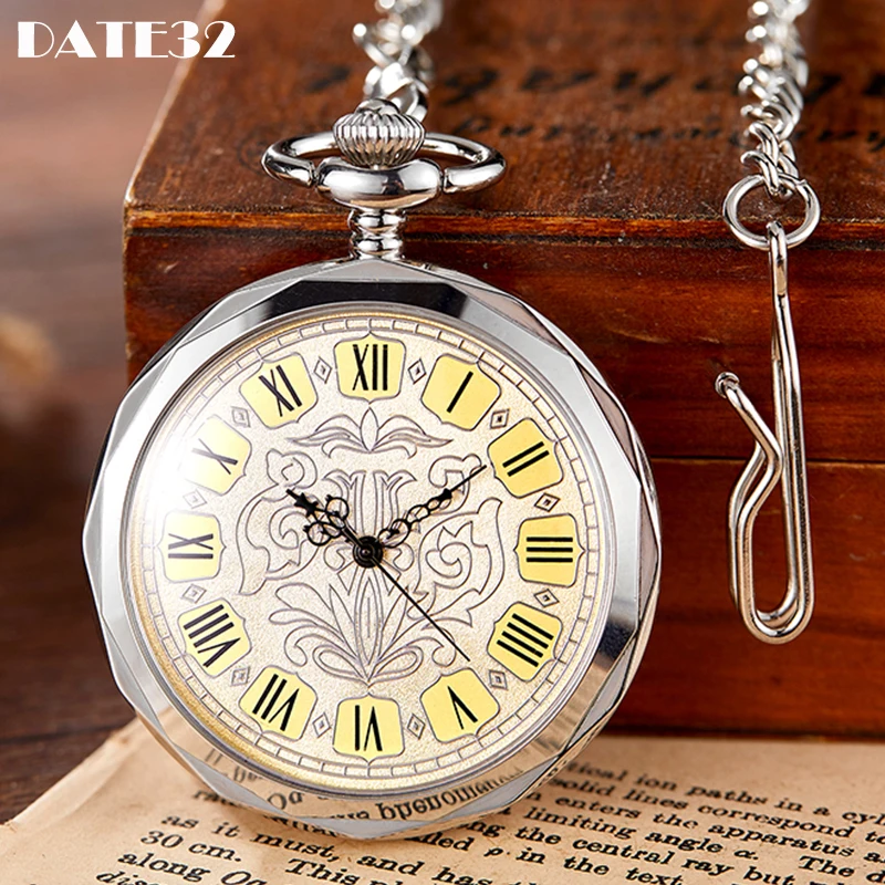 New Roman Numerals Mechanical Pocket Watch Luxury Smooth Case Steampunk Skeleton Fob Chain Clock for Men Women Collection Gift
New Roman Numerals Mechanical Pocket Watch Luxury Smooth Case Steampunk Skeleton Fob Chain Clock for Men Women Collection Gift