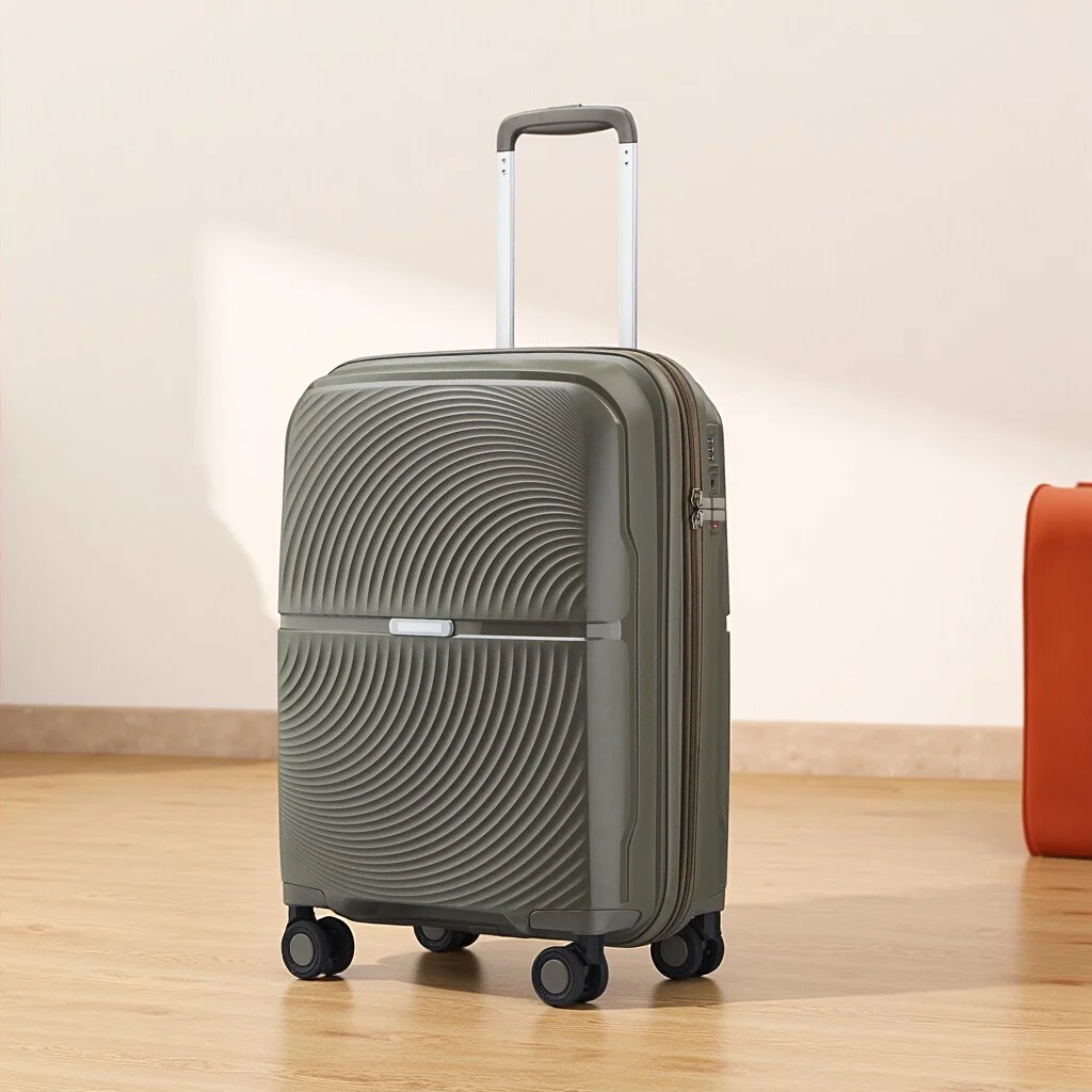 20inch Fashionable Solid Color Luggage with Silent Wheels, Password Lock, Universal Wheels, and Thickened Travel Case
20inch Fashionable Solid Color Luggage with Silent Wheels, Password Lock, Universal Wheels, and Thickened Travel Case