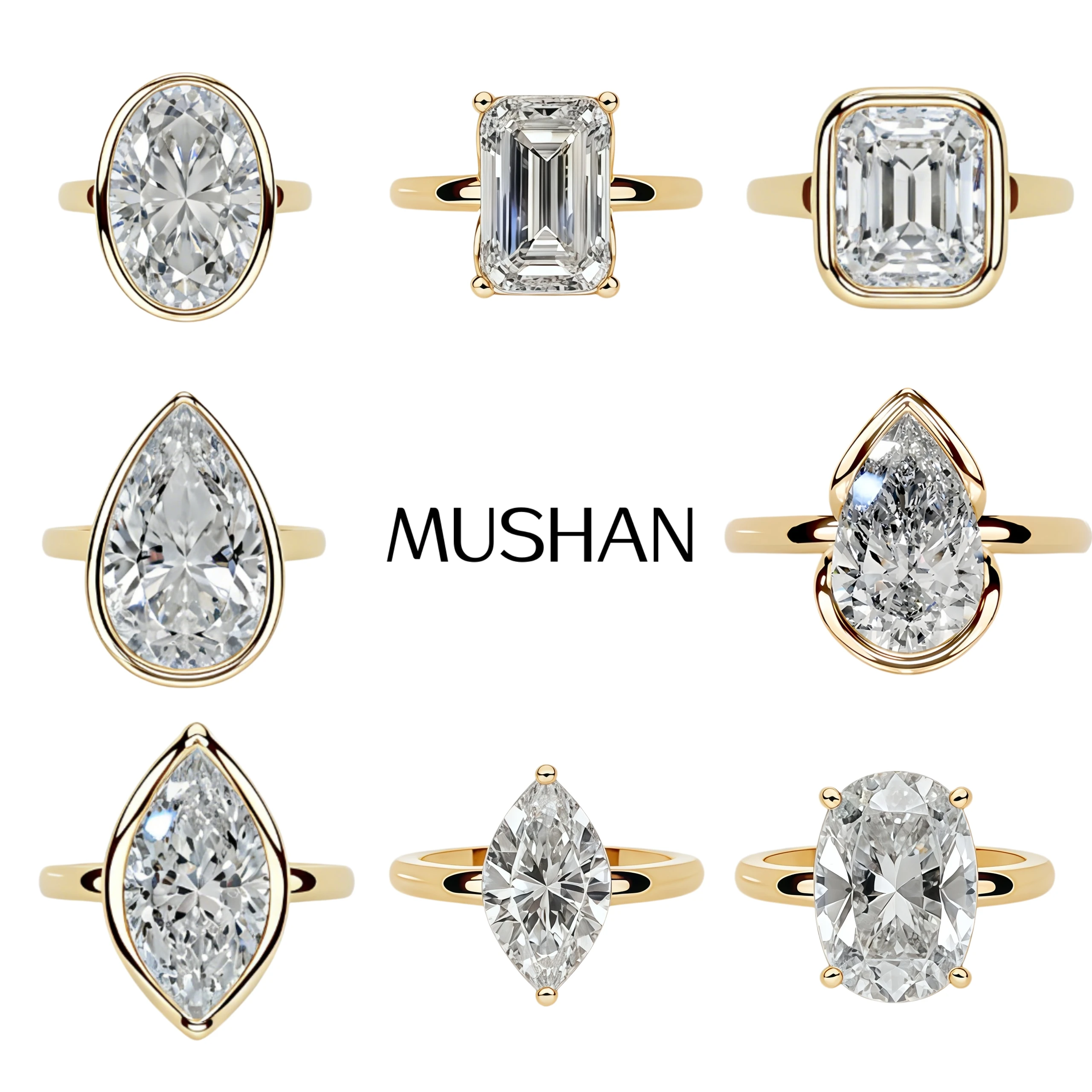 Ювелирные изделия MUSHAN класса люкс, серия MST: кольца из стерлингового серебра 925 пробы с муассанитом 2 карата, женские обручальные кольца, сертификат GRA, изысканные ювелирные изделия
Ювелирные изделия MUSHAN класса люкс, серия MST: кольца из стерлингового серебра 925 пробы с муассанитом 2 карата, женские обручальные кольца, сертификат GRA, изысканные ювелирные изделия