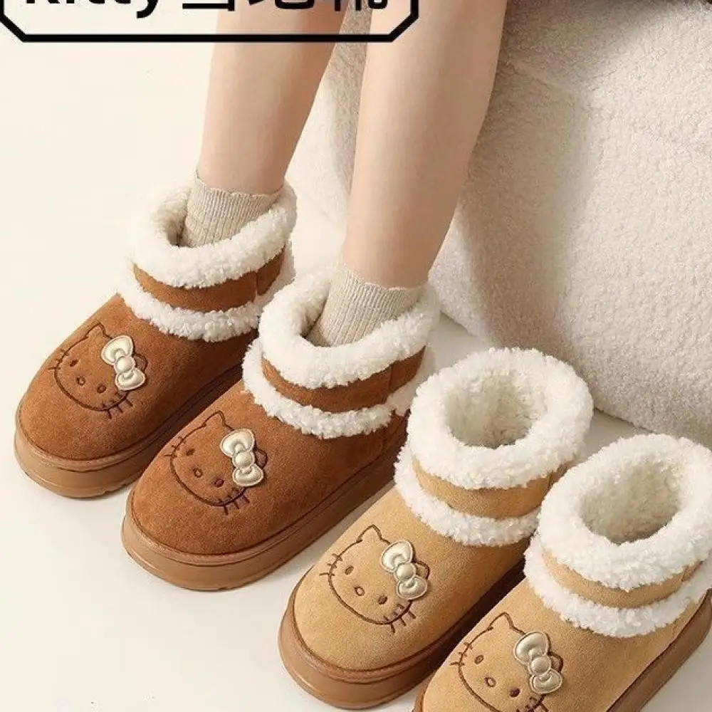 Sanrio Hello Kitty Girls Snow Boots New Style Anti-Slip Cotton Shoes Kawaii Fashion Outdoor Sneakers Keep Warm Cute Short Boots
Sanrio Hello Kitty Girls Snow Boots New Style Anti-Slip Cotton Shoes Kawaii Fashion Outdoor Sneakers Keep Warm Cute Short Boots