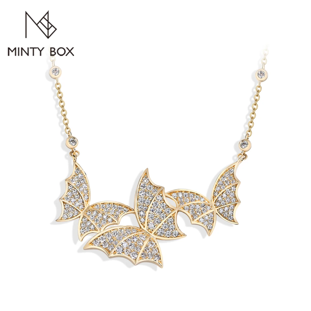 MINTYBOX S925 Sterling Silver Butterfly Moissanite Necklaces Lab Created Diamond for Women 45+5cm Chain Wedding Fine Jewelry
MINTYBOX S925 Sterling Silver Butterfly Moissanite Necklaces Lab Created Diamond for Women 45+5cm Chain Wedding Fine Jewelry