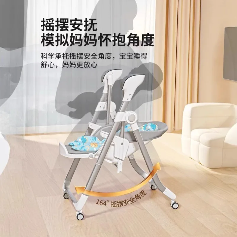 Детское кресло-качалка, детское обеденное кресло, успокаивающее электрическое кресло с откидной спинкой для новорожденных, многофункциональная кровать-колыбель с вызовом для сна
Детское кресло-качалка, детское обеденное кресло, успокаивающее электрическое кресло с откидной спинкой для новорожденных, многофункциональная кровать-колыбель с вызовом для сна