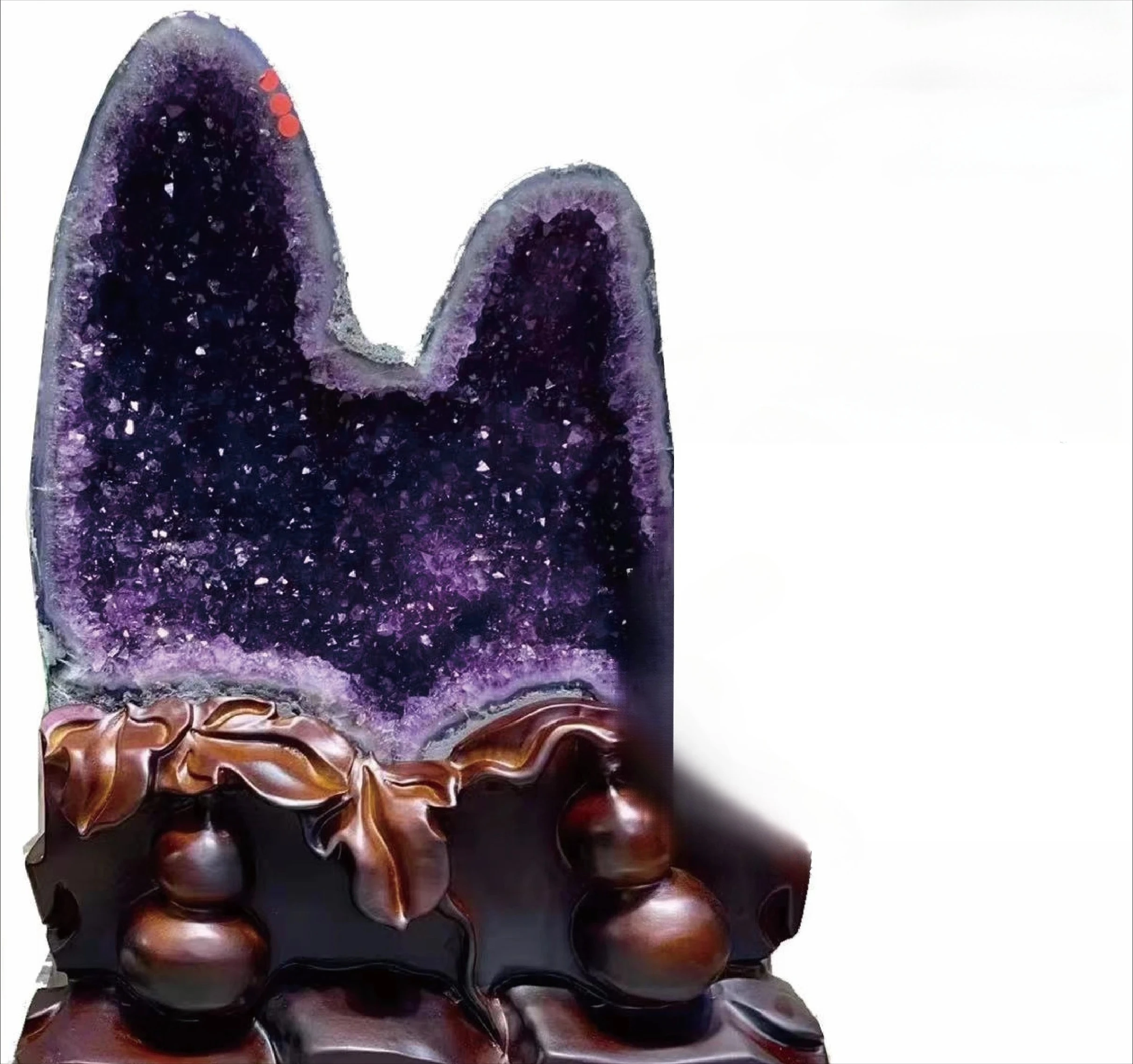 Natural Amethyst Hole Cornucopia Money Bag Decoration Dinosaur Egg Home Hallway
Natural Amethyst Hole Cornucopia Money Bag Decoration Dinosaur Egg Home Hallway