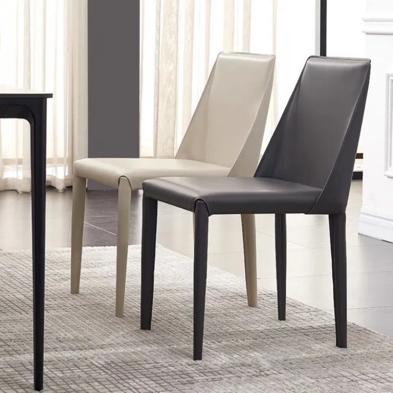 Saddle leather dining chair Modern minimalist Nordic luxury Italian minimalist household leather chair restaurant Hotel chair
Saddle leather dining chair Modern minimalist Nordic luxury Italian minimalist household leather chair restaurant Hotel chair