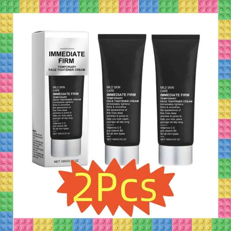 2Pcs Instant Face Lift Cream Temporary Face Tightener Cream Firm And Smooth The Look Of Fine Lines Deep Wrinkles And Pores
2Pcs Instant Face Lift Cream Temporary Face Tightener Cream Firm And Smooth The Look Of Fine Lines Deep Wrinkles And Pores