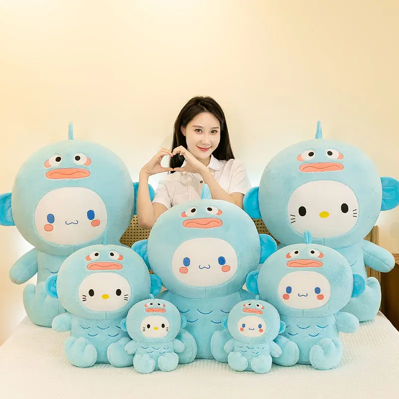 Kawaii Hangyodon Hello Kitty Cinnamoroll Sanrio Cute Children Dolls Hold Pillow Sofa Decorate Birthday Christmas Gift for Girls
Kawaii Hangyodon Hello Kitty Cinnamoroll Sanrio Cute Children Dolls Hold Pillow Sofa Decorate Birthday Christmas Gift for Girls