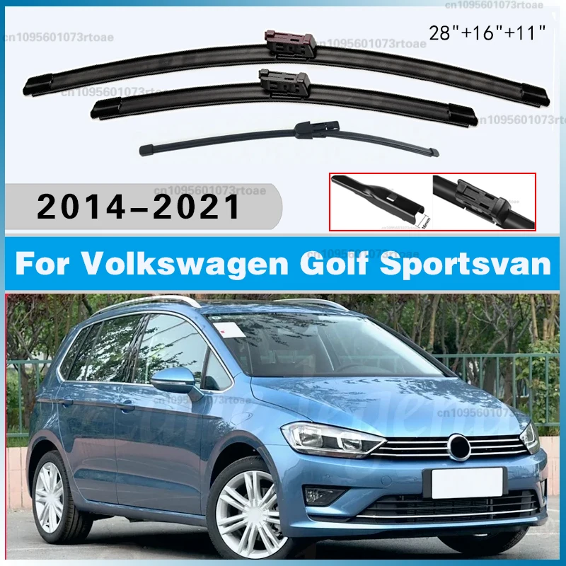 For Volkswagen Golf Sportsvan 28"+16"+11" 2014-2021 Windscreen Windshield Wipers Blades Window Car Front Rear Wiper Blade
For Volkswagen Golf Sportsvan 28"+16"+11" 2014-2021 Windscreen Windshield Wipers Blades Window Car Front Rear Wiper Blade