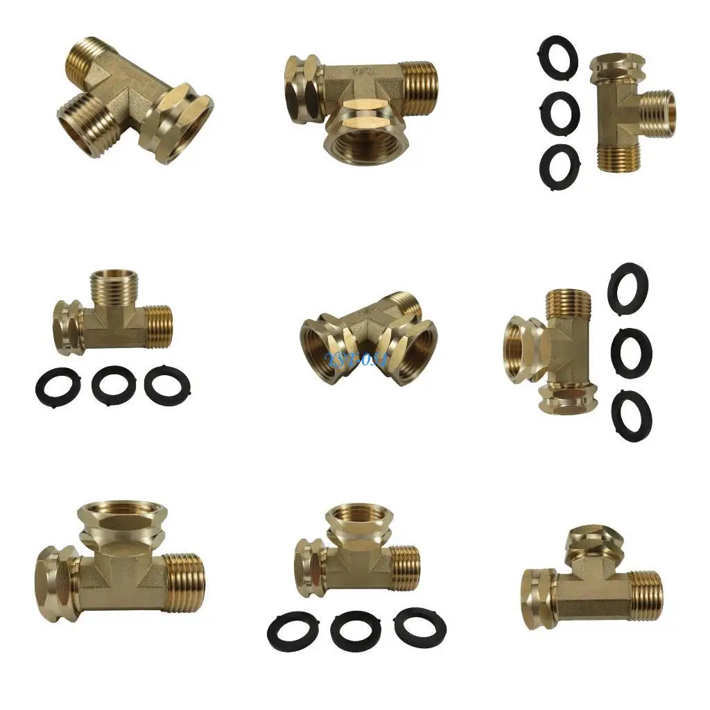 E15A Brass Pipe Fitting Tees High Pressure T Joint Connector 3/4inch GHT Gardening Hose Adapter Fitting Enduring
E15A Brass Pipe Fitting Tees High Pressure T Joint Connector 3/4inch GHT Gardening Hose Adapter Fitting Enduring