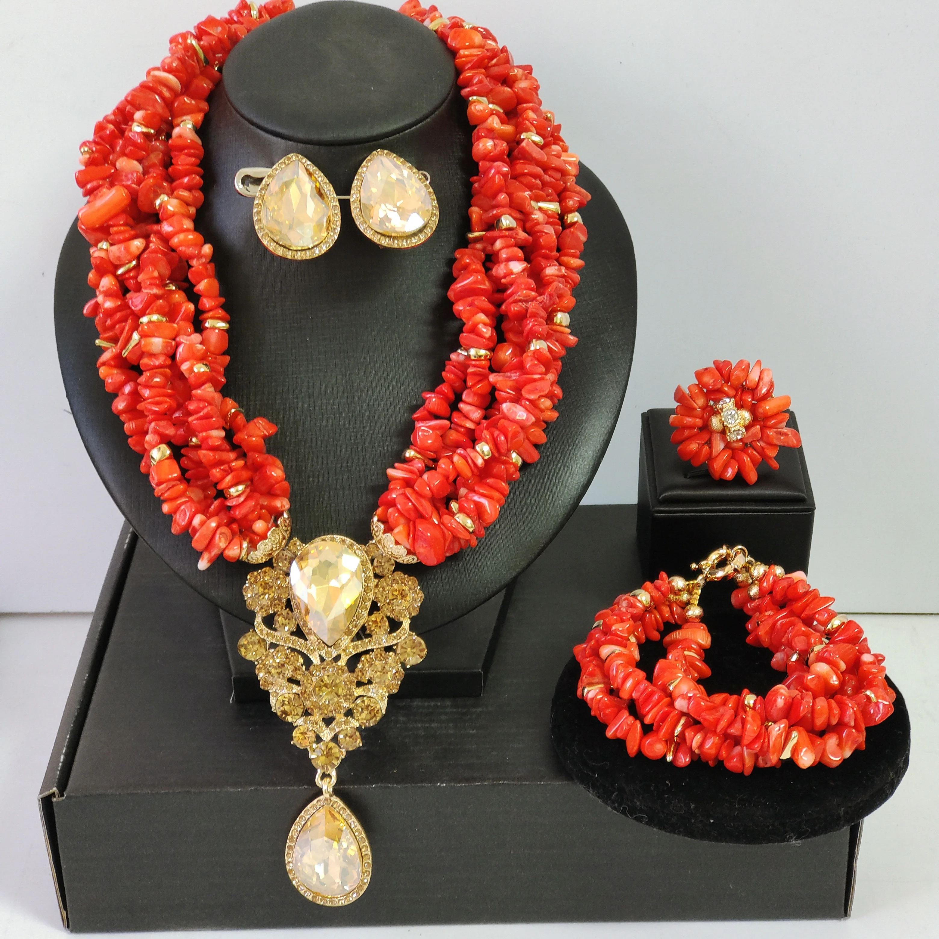Nigerian Wedding Orange African Coral Beads Jewelry Set Real
Nigerian Wedding Orange African Coral Beads Jewelry Set Real