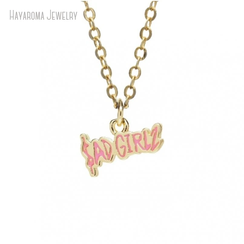 2Pcs Sadgirlz Alphabet Letter Jewelry Chain Black Enamel Copper Gold Color Metal Wholesale Necklace NM51502
2Pcs Sadgirlz Alphabet Letter Jewelry Chain Black Enamel Copper Gold Color Metal Wholesale Necklace NM51502
