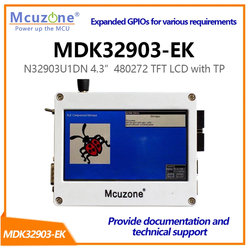 MDK903-EK_T43-OV7725, with 0.3Mpix image sensor,UCOS,UCGUI,LCDC, JPEG codec, 4.3" 480272 TFTLCD with TP N32905U1DN NUVOTON ARM9
MDK903-EK_T43-OV7725, with 0.3Mpix image sensor,UCOS,UCGUI,LCDC, JPEG codec, 4.3" 480272 TFTLCD with TP N32905U1DN NUVOTON ARM9