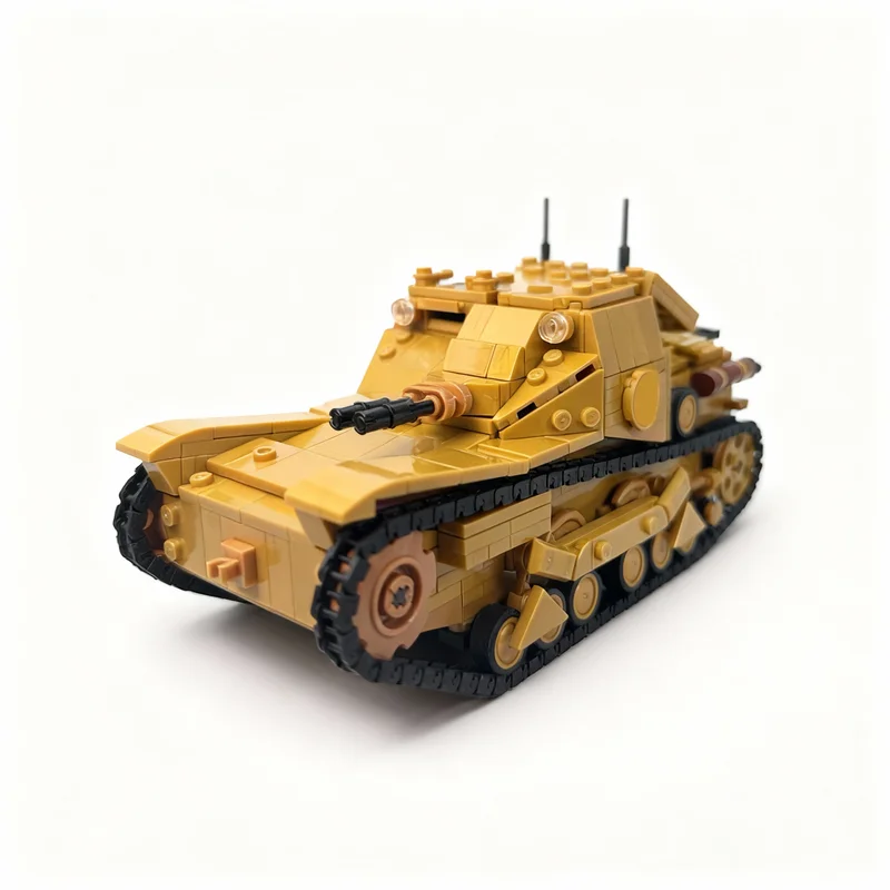941PCS MOC Military Italian Cv 33 Tankette 1 16 Scale Model DIY Creative Assembly Building Blocks Display Birthday Gift Blocks
941PCS MOC Military Italian Cv 33 Tankette 1 16 Scale Model DIY Creative Assembly Building Blocks Display Birthday Gift Blocks