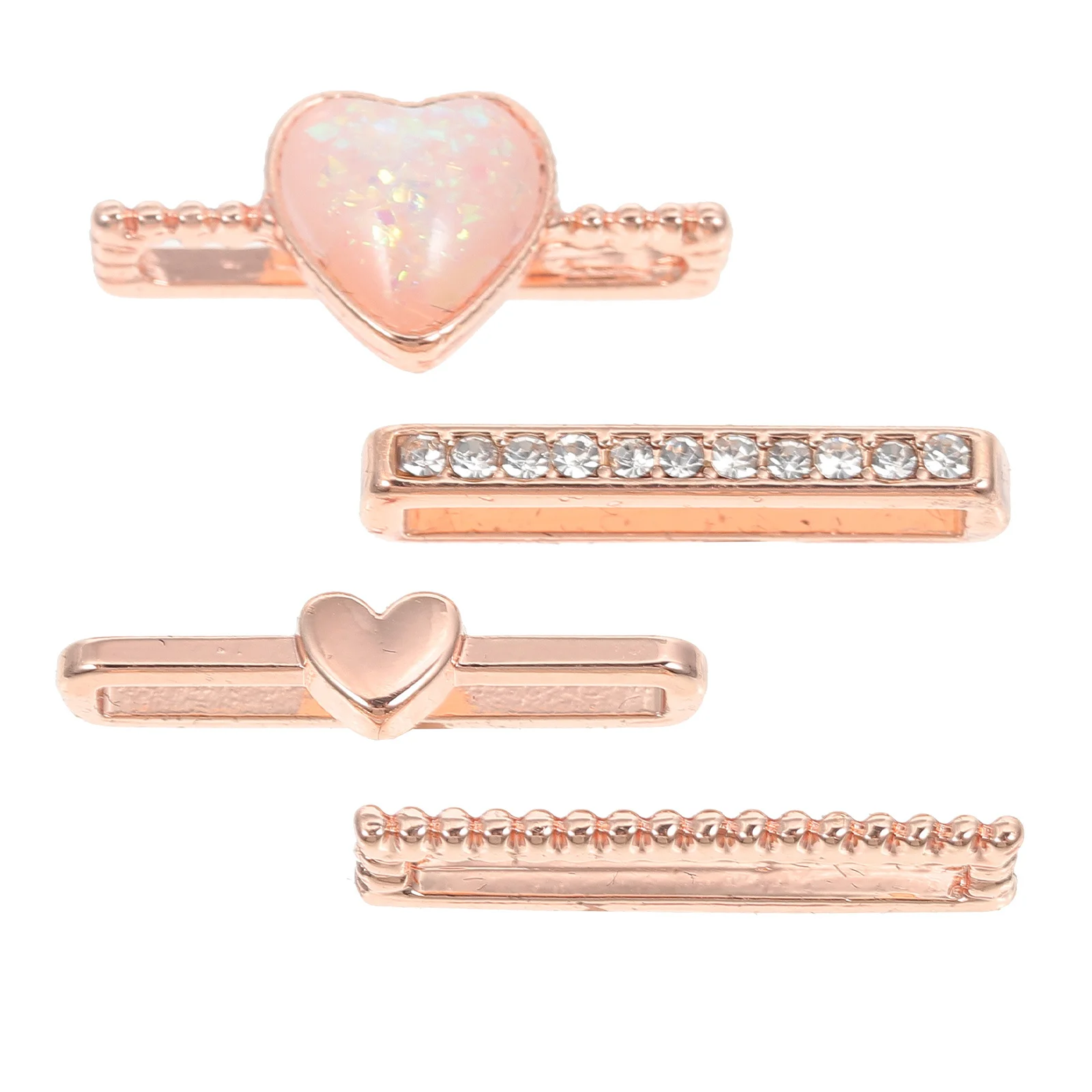 4Pcs Fashionable Watchband Charms in Rose Gold Stainless Steel Decorative Rings for Watch Strap Customization Trendy Wrist
4Pcs Fashionable Watchband Charms in Rose Gold Stainless Steel Decorative Rings for Watch Strap Customization Trendy Wrist