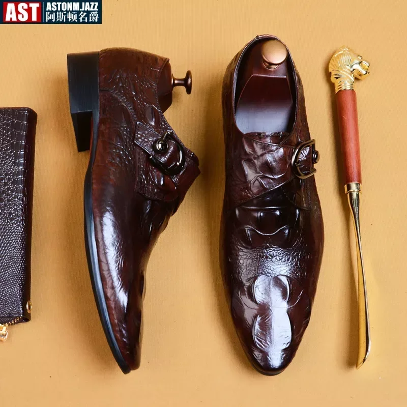 2024 Summer Mens Formal Shoes Genuine Leather Handmade Oxford for Male Classic Crocodile Dress Buckle Wedding Loafers Size 46
2024 Summer Mens Formal Shoes Genuine Leather Handmade Oxford for Male Classic Crocodile Dress Buckle Wedding Loafers Size 46