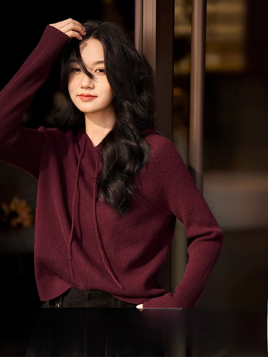 XiaoHanGe Autumn Winter New Arrival Hooded Knitted Sweater Camere Wool Casual Lazy Sle Women's Faion Soft Long Sve
XiaoHanGe Autumn Winter New Arrival Hooded Knitted Sweater Camere Wool Casual Lazy Sle Women's Faion Soft Long Sve