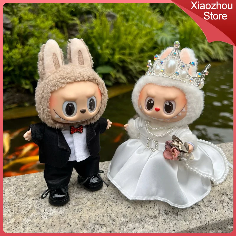 Suitable For 17cm Labubu Crown Dress Set Clothing V1/V2/V3 Generation Cute Doll Wedding Dress Groom'S Suit Doll Accessories Toys
Suitable For 17cm Labubu Crown Dress Set Clothing V1/V2/V3 Generation Cute Doll Wedding Dress Groom'S Suit Doll Accessories Toys