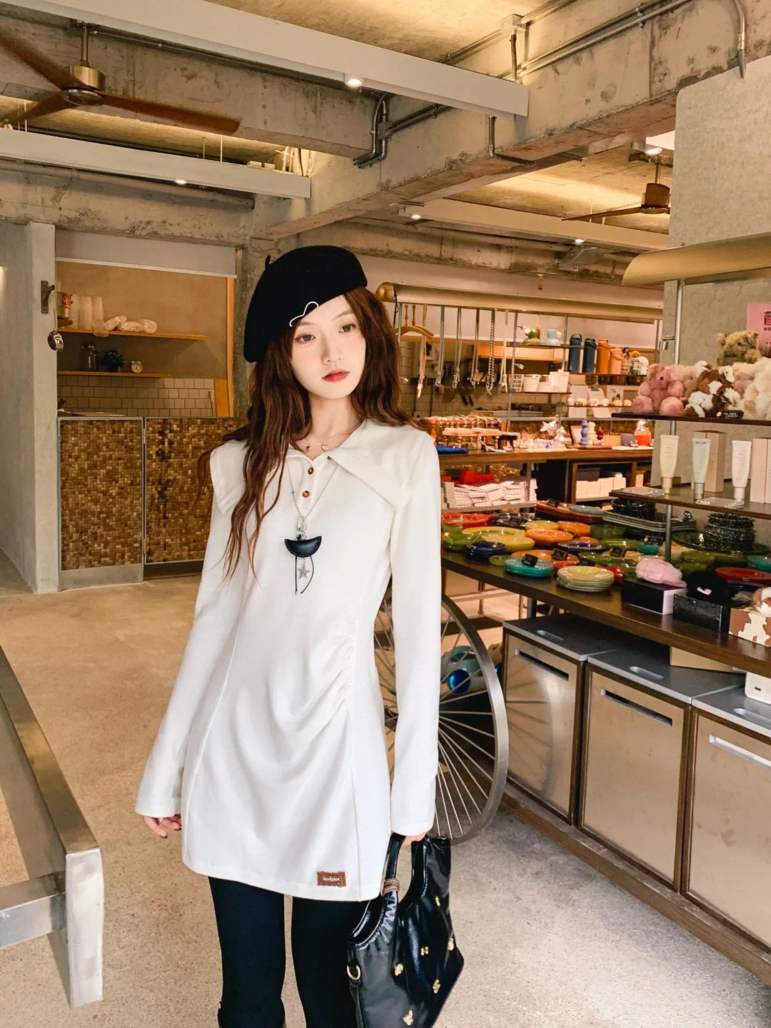 Gula Liangpin Slim Fit Long Sve T-irt Mid-Length Pleated Knit Base irt Versatile Comfortable Soft Casual Workwear
Gula Liangpin Slim Fit Long Sve T-irt Mid-Length Pleated Knit Base irt Versatile Comfortable Soft Casual Workwear