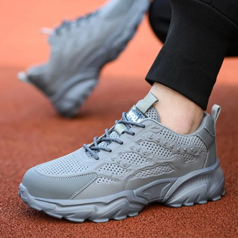 Летняя сетчатая защитная обувь для женщин и мужчин, легкая рабочая обувь, мужские дышащие защитные кроссовки с пластиковым носком, рабочие ботинки с защитой от проколов 
Летняя сетчатая защитная обувь для женщин и мужчин, легкая рабочая обувь, мужские дышащие защитные кроссовки с пластиковым носком, рабочие ботинки с защитой от проколов