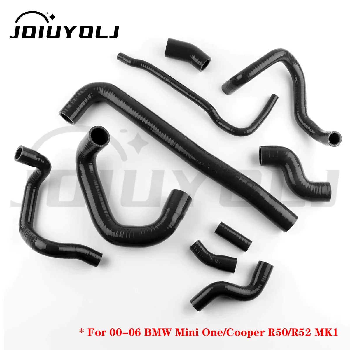 Silicone Radiator Coolant Hose Kit For BMW Mini One R50/Cooper R50/R52 MK1 1.6L W10 Engine 2000-2006 Cooling Pipe Hoses Set