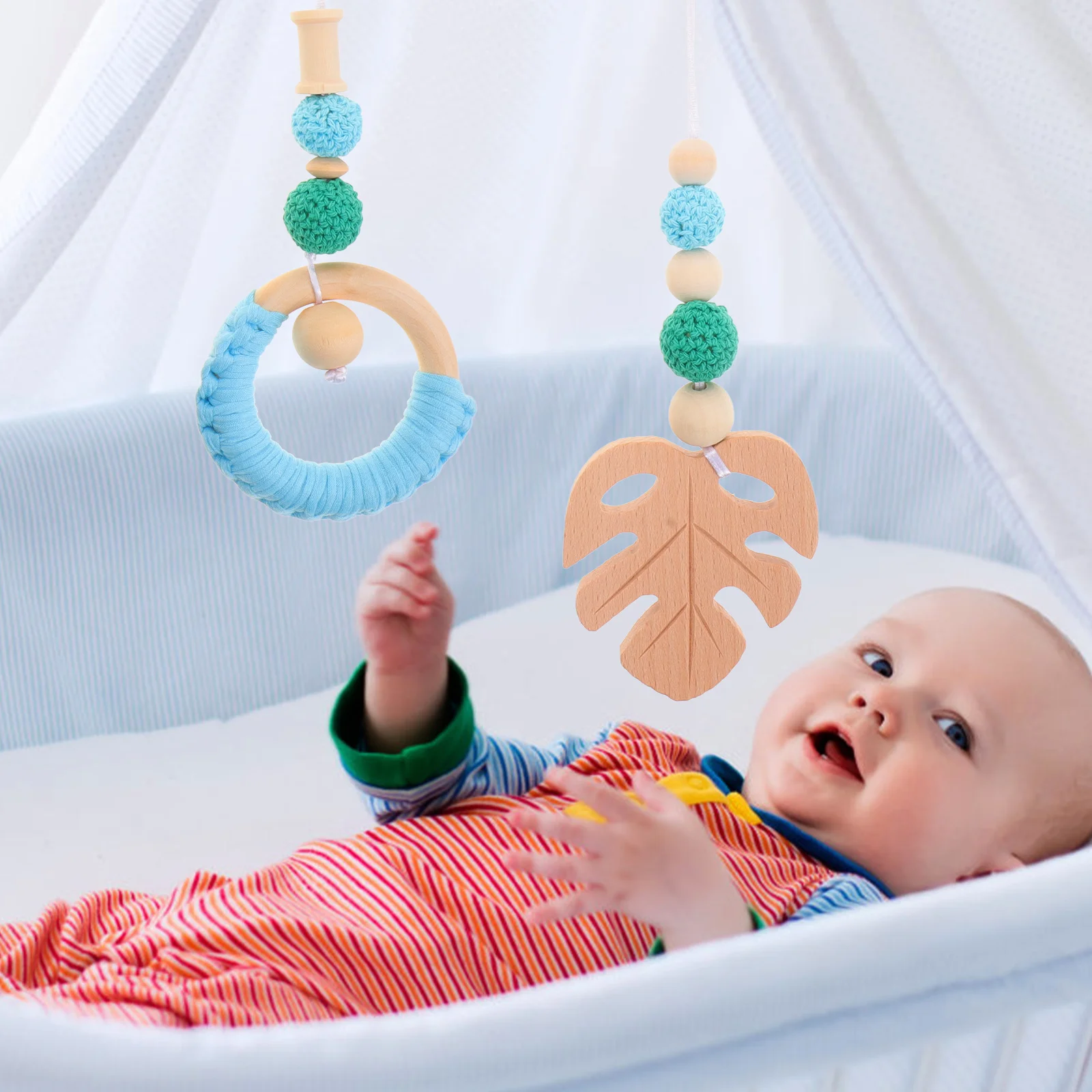 4 Pcs Baby Room Decoration Pendants Wood Hanging Beech Pram Attachment Newborn Stroller
4 Pcs Baby Room Decoration Pendants Wood Hanging Beech Pram Attachment Newborn Stroller