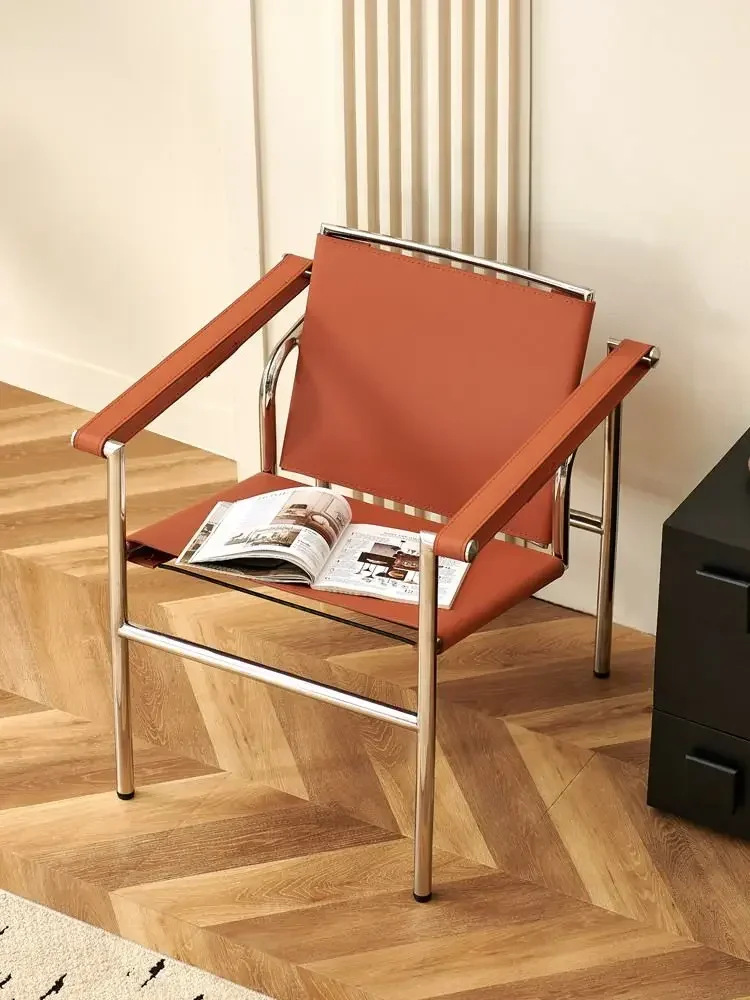 Single Leather Deck Chair Simple Stainless Steel Lounge Chair Swivel Chair Living Room Nordic Luxury Creative Design Furniture
Single Leather Deck Chair Simple Stainless Steel Lounge Chair Swivel Chair Living Room Nordic Luxury Creative Design Furniture