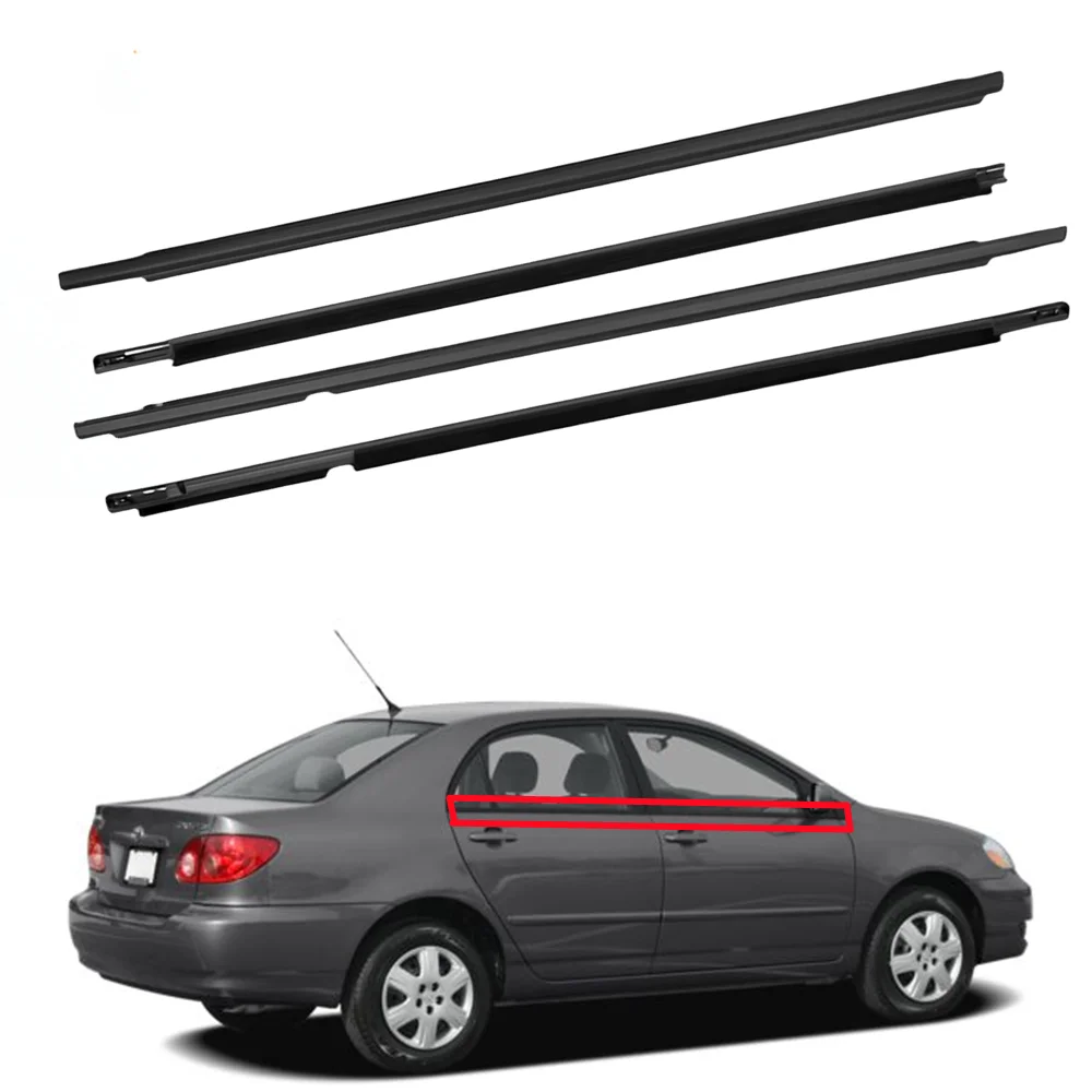 Weatherstrip Window Trim Molding Weather Stripping Door Outside Seal Belt for Corolla 2003-2008
Weatherstrip Window Trim Molding Weather Stripping Door Outside Seal Belt for Corolla 2003-2008