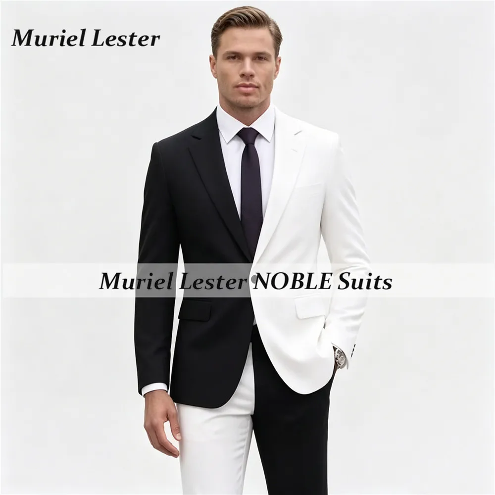 Male Fashion Design Suit Spliced Jacket Pants 2 Piece Sets Single Breasted Jacket Pants Customized Groom Wedding Tuxedos Attire
Male Fashion Design Suit Spliced Jacket Pants 2 Piece Sets Single Breasted Jacket Pants Customized Groom Wedding Tuxedos Attire