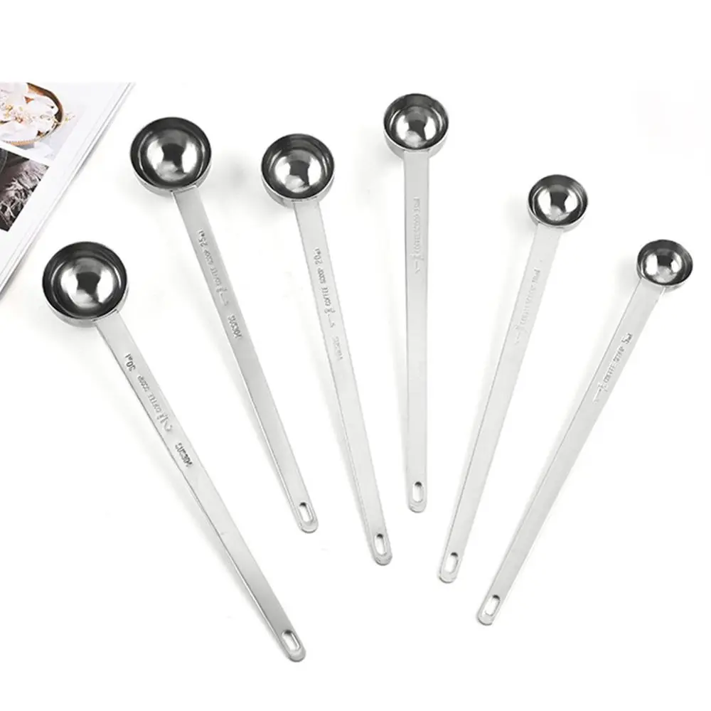 5/10/15/20/25/30ML Measuring Spoon Long Handle Stainless Steel Thicken Blending Coffee Powdered Milk Tablespoon Kitchen Gadgets
5/10/15/20/25/30ML Measuring Spoon Long Handle Stainless Steel Thicken Blending Coffee Powdered Milk Tablespoon Kitchen Gadgets