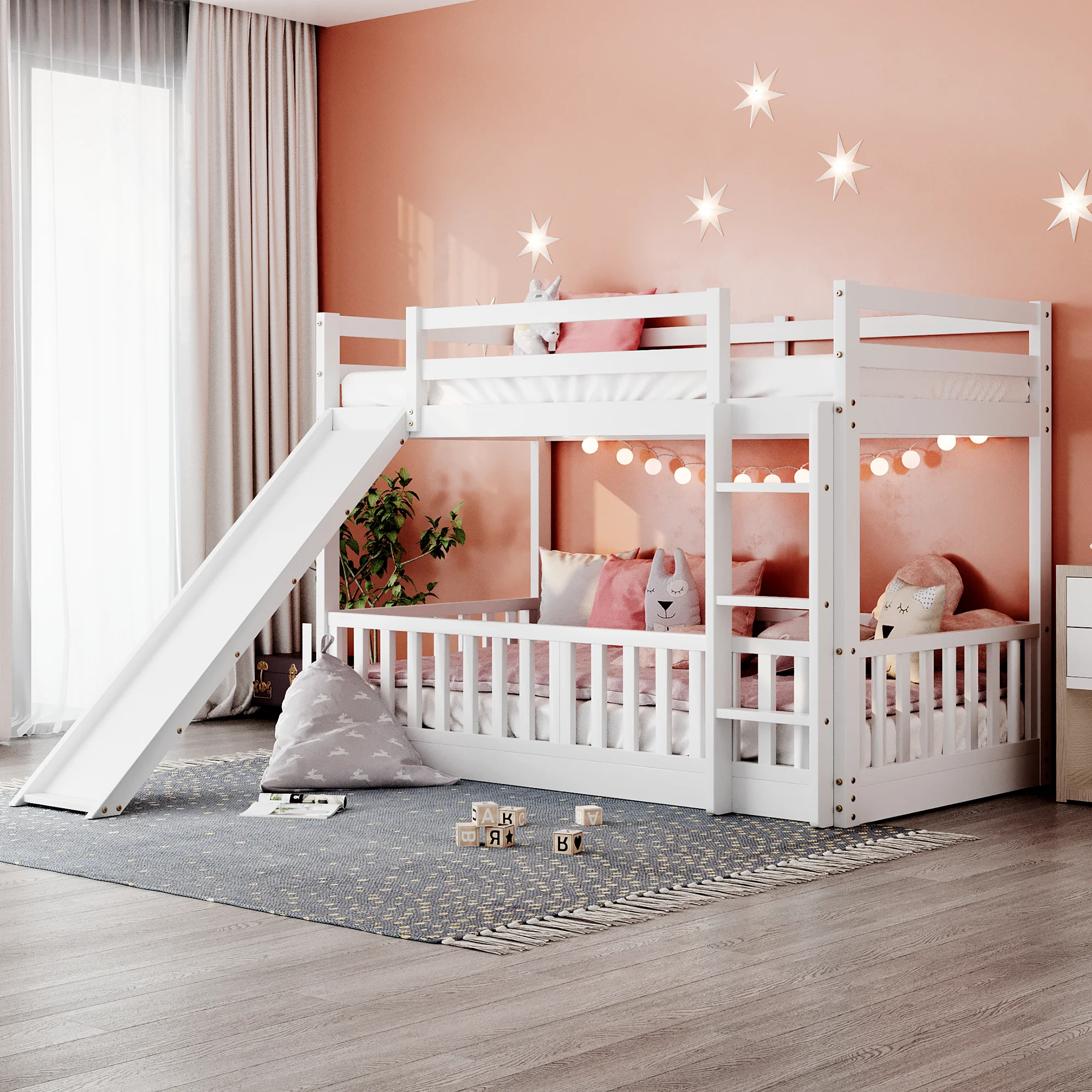 Queen Ivory Velvet Upholstered Platform Bed with 4 Drawers, Wingback Headboard, No Box Spring 84.40x63.50x39 in.
Queen Ivory Velvet Upholstered Platform Bed with 4 Drawers, Wingback Headboard, No Box Spring 84.40x63.50x39 in.