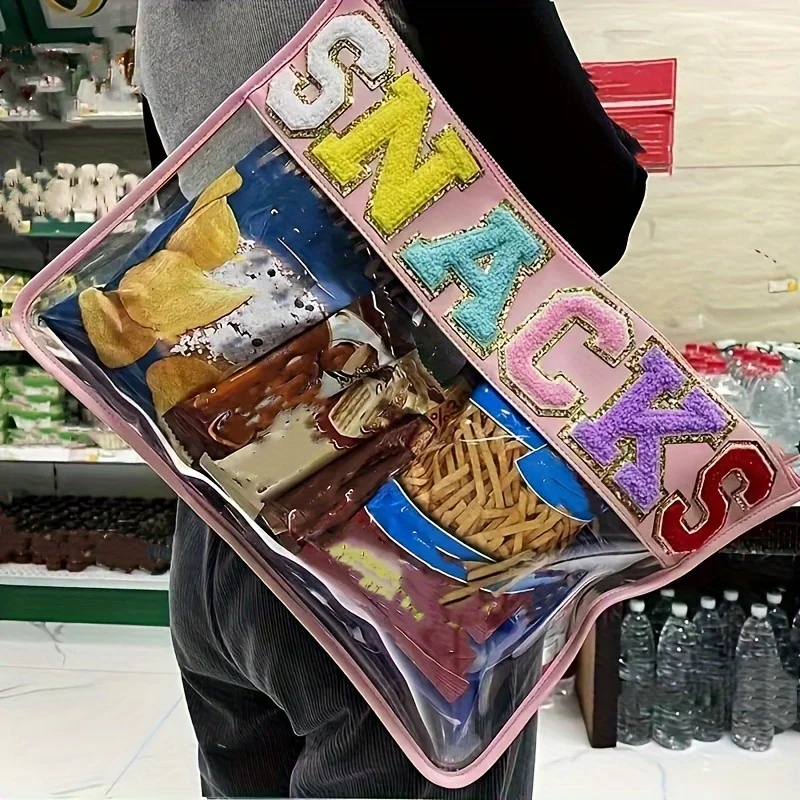Large Capacity Transparent Handbag, PVC Clear Travel Outdoor Beach Bag, Wristlet Fashion Cosmetic Bag
Large Capacity Transparent Handbag, PVC Clear Travel Outdoor Beach Bag, Wristlet Fashion Cosmetic Bag