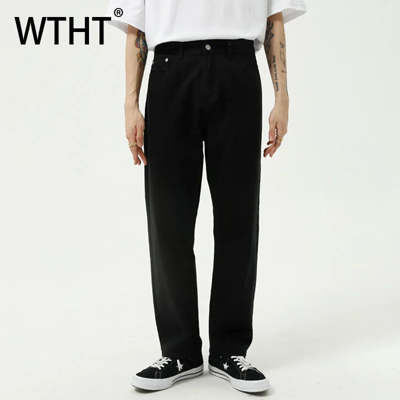 WTHT Fashion Men's Solid Color Loose Casual Denim Pants Vintage High-waisted Straight Wide Leg Jeans Male 2025 Summer 2A0599
WTHT Fashion Men's Solid Color Loose Casual Denim Pants Vintage High-waisted Straight Wide Leg Jeans Male 2025 Summer 2A0599